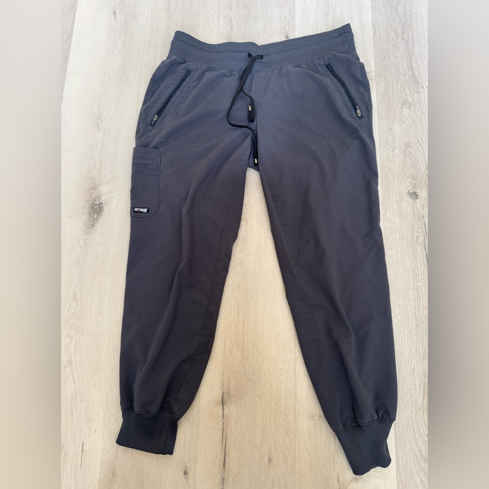 Grey's Anatomy Black Track Pants Tapered Fit